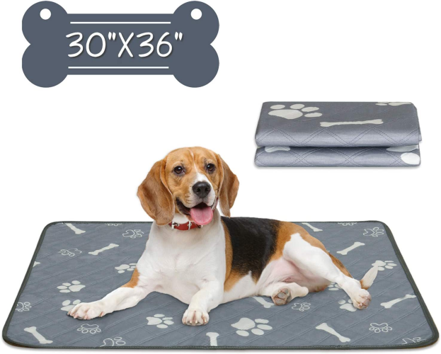 2Pack S Dog cat washable diaper dog bone pattern seat cushion urine pad