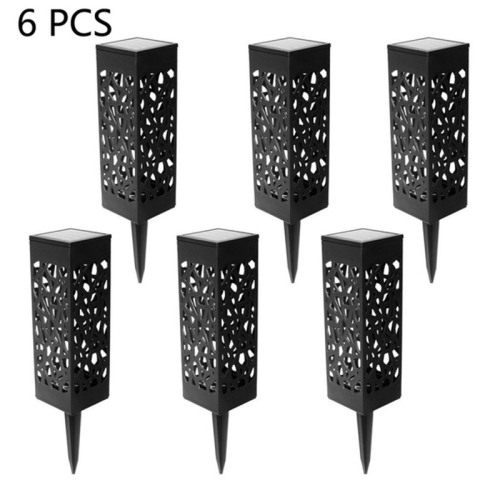 Outdoor Flickering Flames Solar Lights 6 Pack