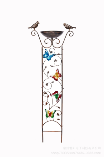 Bird Bath with Trellis