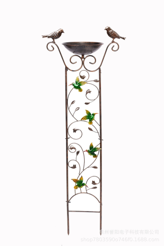 Bird Bath with Trellis